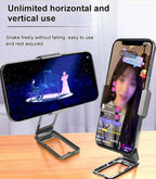 Newly upgraded back clip type 360 portable folding bracket
