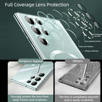 Transparent Luxury Coating Magnetic Cover for Samsung
