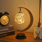 MoonGlow Lamp - Stylish Wrought Iron LED Table Lamp
