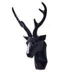 3D Geometric Deer Head Wall Decor Modern Resin