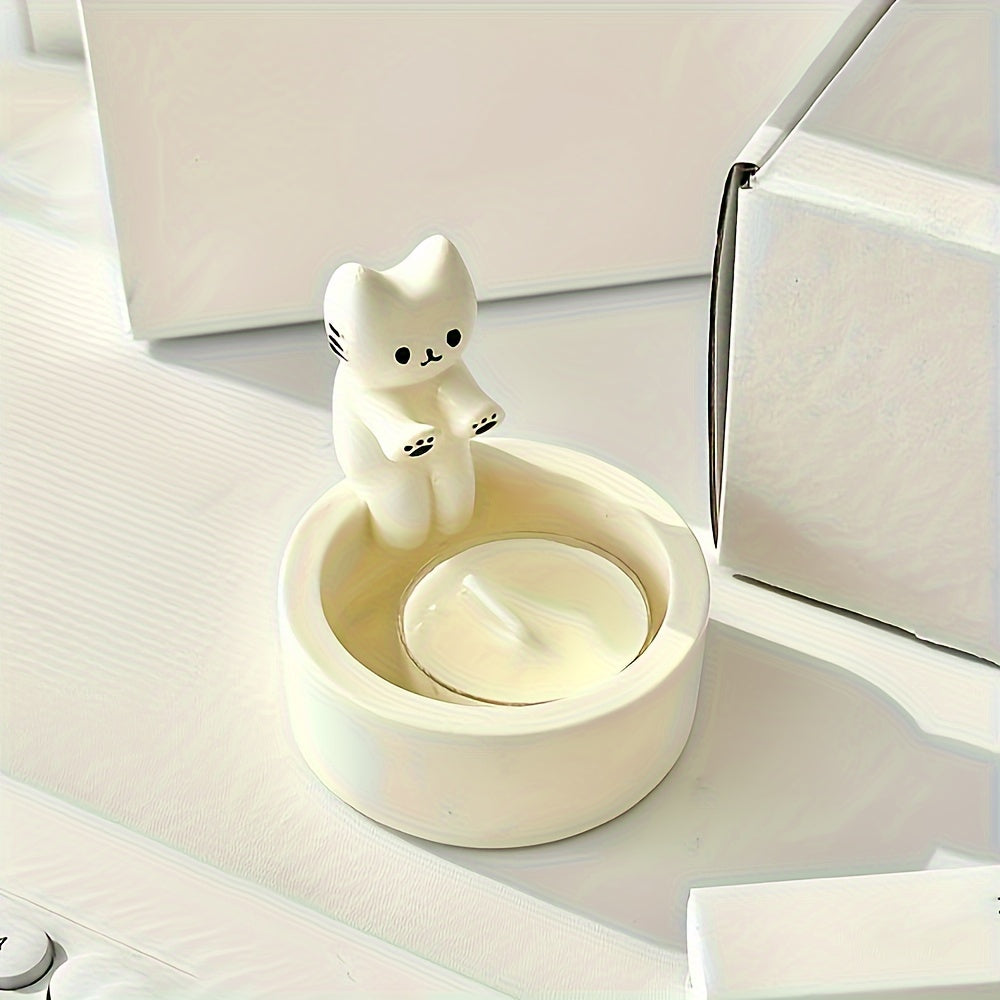 CharmingCat - Playful Resin Candle Drawer for Organization