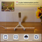 Kiddli LED Drawing Board – Reusable Writing Board with Light Pen