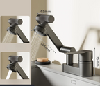 Two-Hole Bathroom Faucet with 360-Degree Swivel Spout