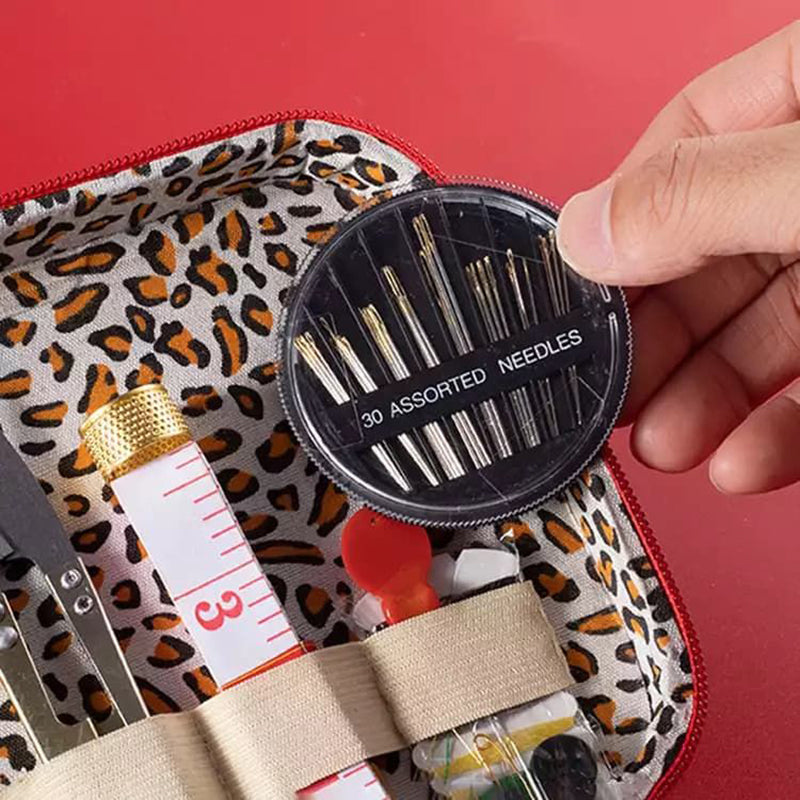 Household Sewing Box Set Mini Suitcase