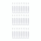 Shower hole cleaning brush nozzle