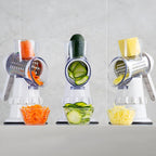 VeggieMaster Slicer - Manual Vegetable Slicer with 3 Blades