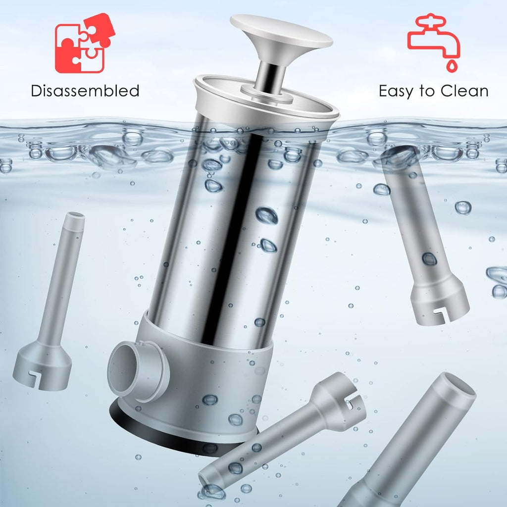 Sausage filler with 4 different size filling tubes
