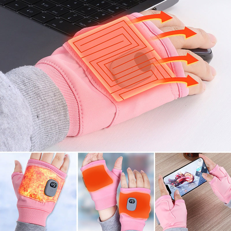 Wearable heating gloves