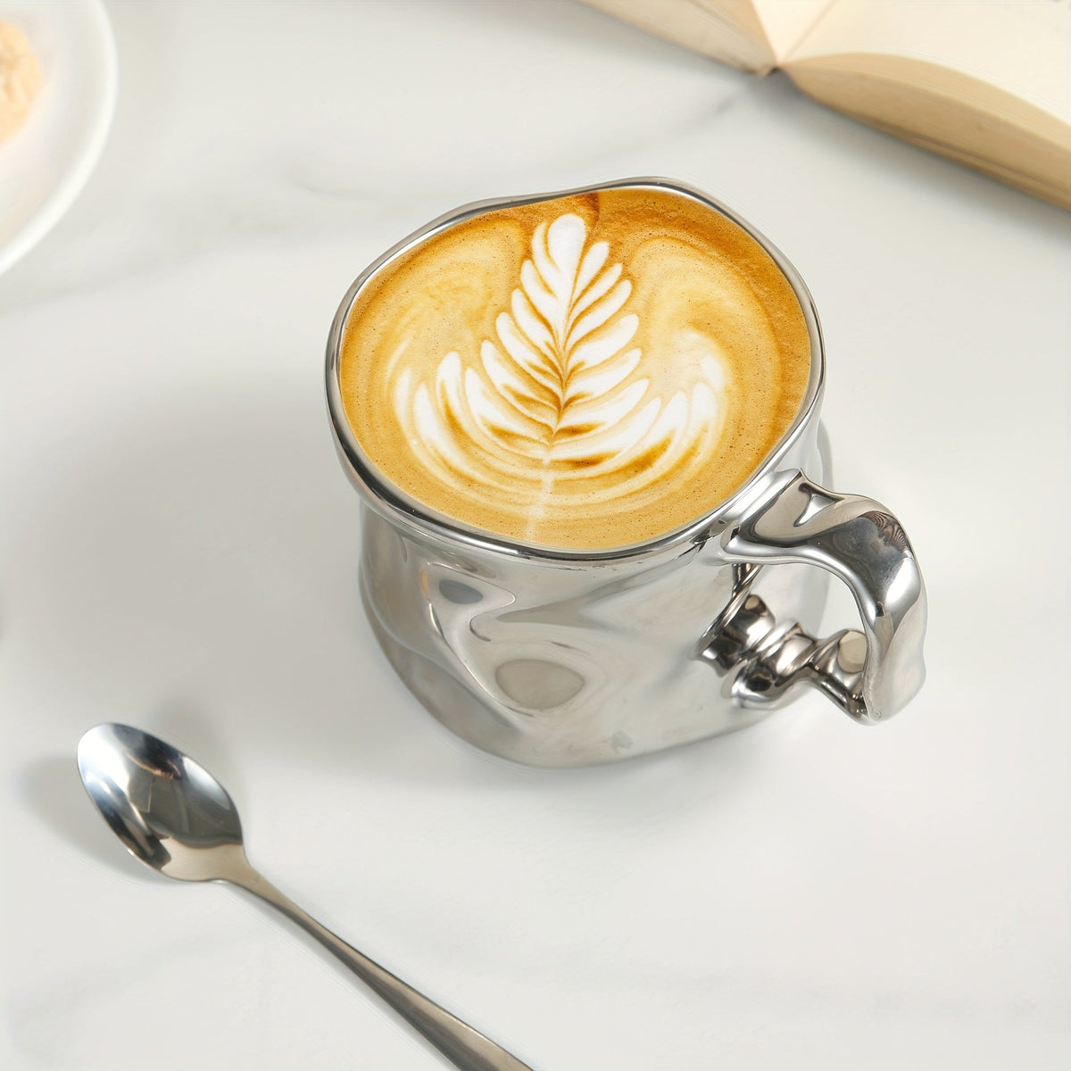 CreArt Mug – Handmade Ceramic Coffee Mug with Unique Crinkled Design