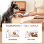 Ultimate Pet Grooming Kit - 4-in-1 Electric Clippers with 4 Interchangeable Blades