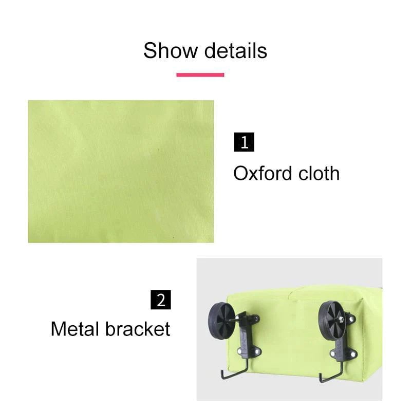 Foldable green shopping bag