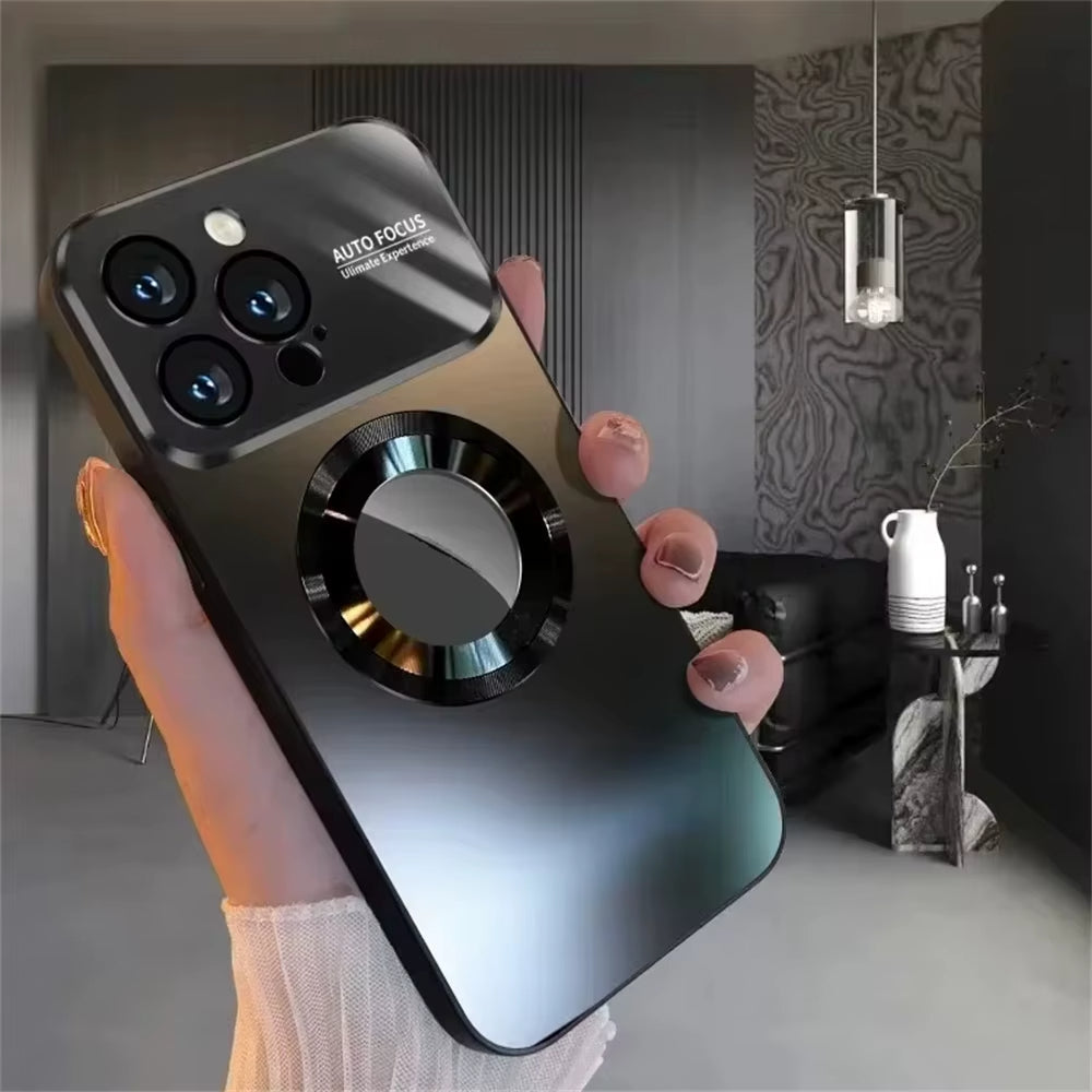 Magnetic Power Safety Metal Phone Case