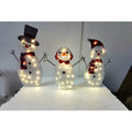 Christmas Scene Decoration With LED Lights Christmas Snowman Ornaments
