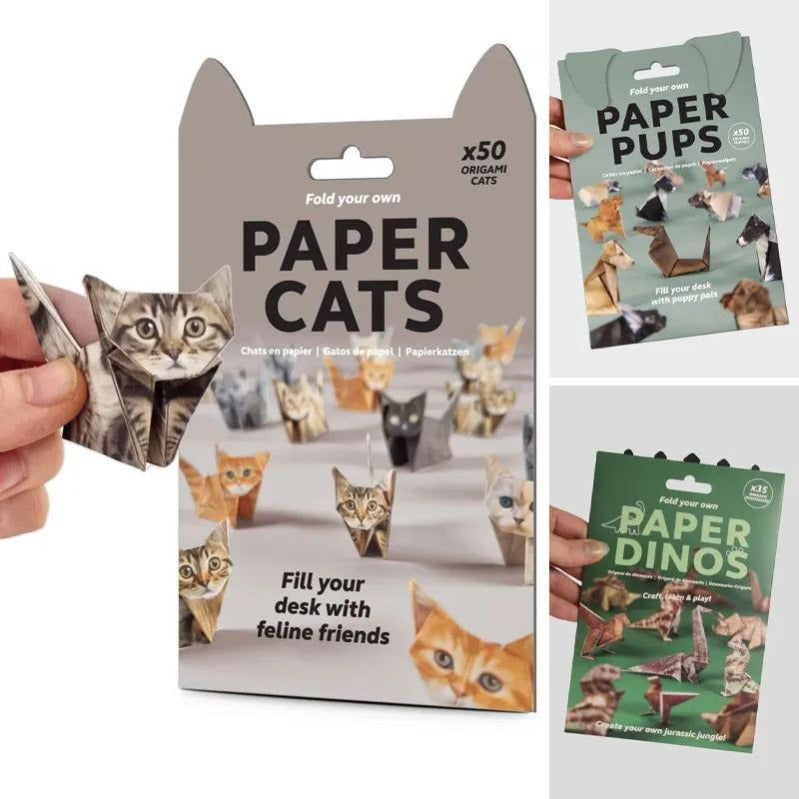 50-Sheet Cat Origami Kit