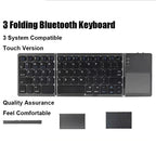 Foldable Bluetooth Keyboard with Touchpad
