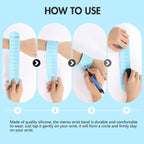 Reusable Erasable To Do List Silicone Wristband