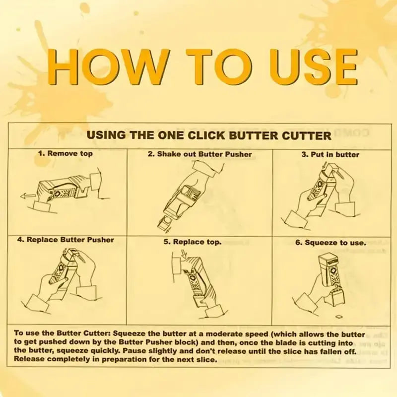 Portable Butter Cutter – Clean Cutting with One-Hand Operation