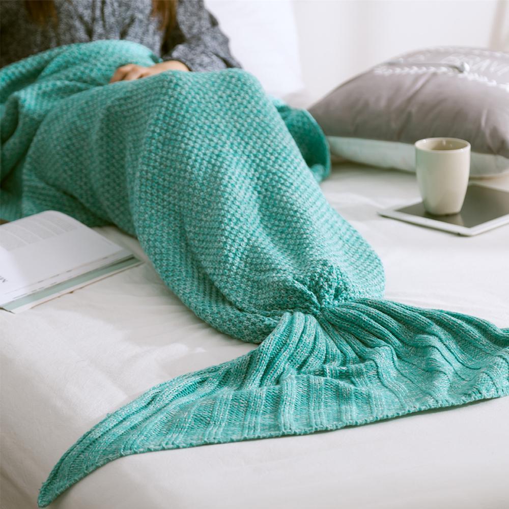 Warm and soft mermaid fabric