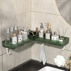 Wall-mounted punch-free corner shelf