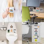 Set of 130 Funny Quote Stickers