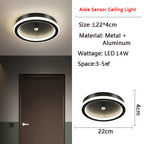 MotionGlide PIR Motion Sensor LED Ceiling Light | Smart Lighting | Energy Efficient | Perfect for Hallway & Bathroom