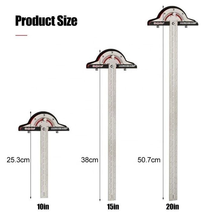 Ultra Precision Marking Ruler Square T Type Woodworking Scriber Measuring Tool