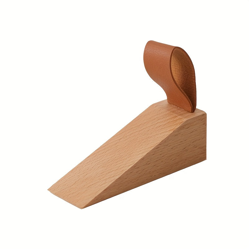 NordGrip Wooden Doorstop – Scandinavian Design with Non-Slip Base