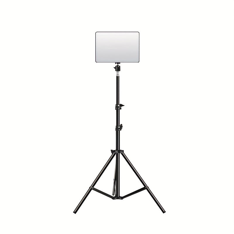 Adjustable LED Lamp Stand for Photography and Video – 1.1m Height, Sturdy Aluminum Stand with Lamp
