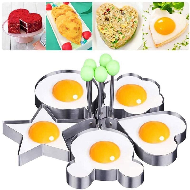 Stainless steel frying egg molds