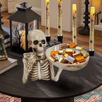 GhoulBowl Skull Bowl – Resin Halloween Candy Bowl and Gothic Decoration