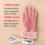 Heated Gloves for Women UK – Ladies Thermal Waterproof Winter Gloves with Touch Screen & USB Rechargeable Warm Design