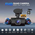 4 Channel FHD Dash Cam