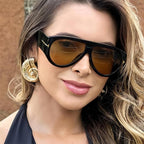 Oversized UV400 Aviator Sunglasses