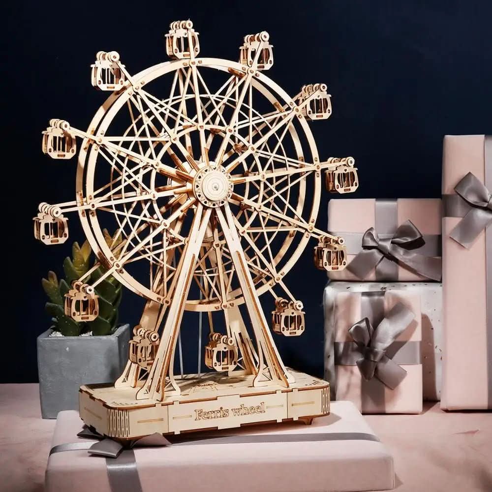 3D Wooden Ferris Wheel to Build Yourself for Kids & Adults