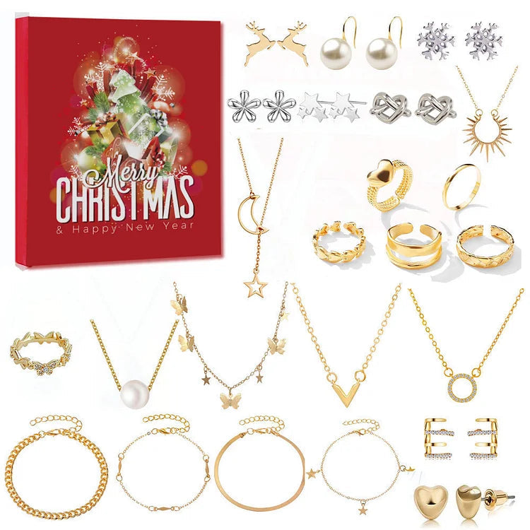 Golden/Silver Jewelry Advent Calendar - Livia