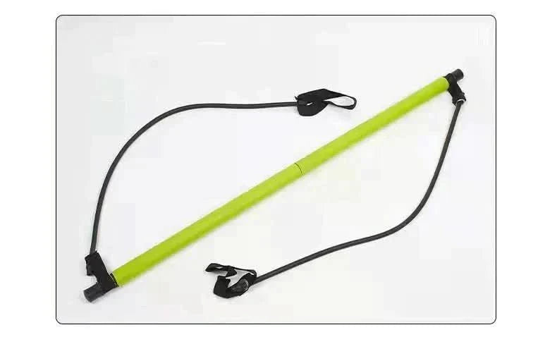 Portable Pilates training device with resistance bands