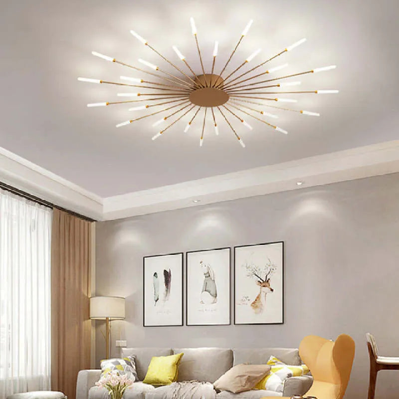 Ceiling light modern metal LED chandelier