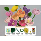 DIY Chenille Flower Kit