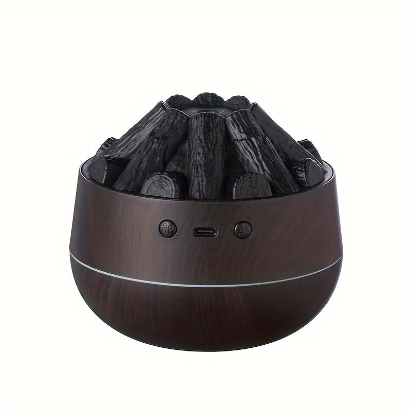 Fire Diffuser - Mini simulated charcoal fire air humidifier with realistic flame effect