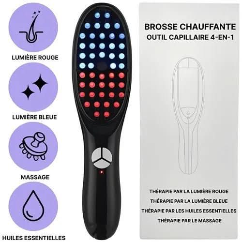 5-in-1 hair comb with massage & light therapy for healthier hair