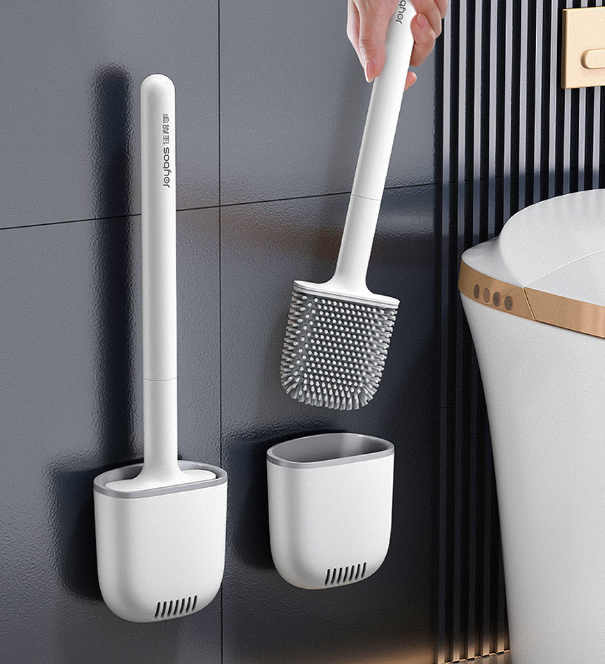 SiliClean – Antibacterial Wall Toilet Brush with Silicone