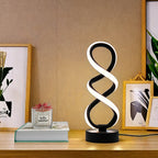 SpiraLux - Elegant Spiral Table Lamp with Color Choice