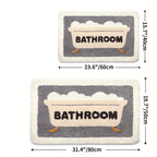 Soft and Non-Slip Bath Mat with High Absorbency