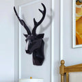 3D Geometric Deer Head Wall Decor Modern Resin