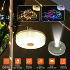 Compact LED Camping Light with USB Rechargeable and Magnetic Base