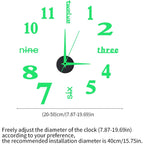 Luminous Frameless 3D Wall Clock