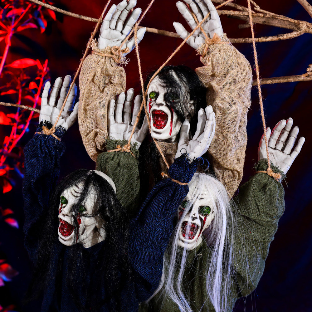 Halloween Hanging Decoration – Creepy Ghost with Blood Stains