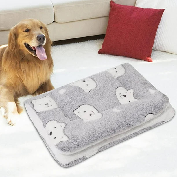 Dog Blanket Plush Washable Pet Cushion