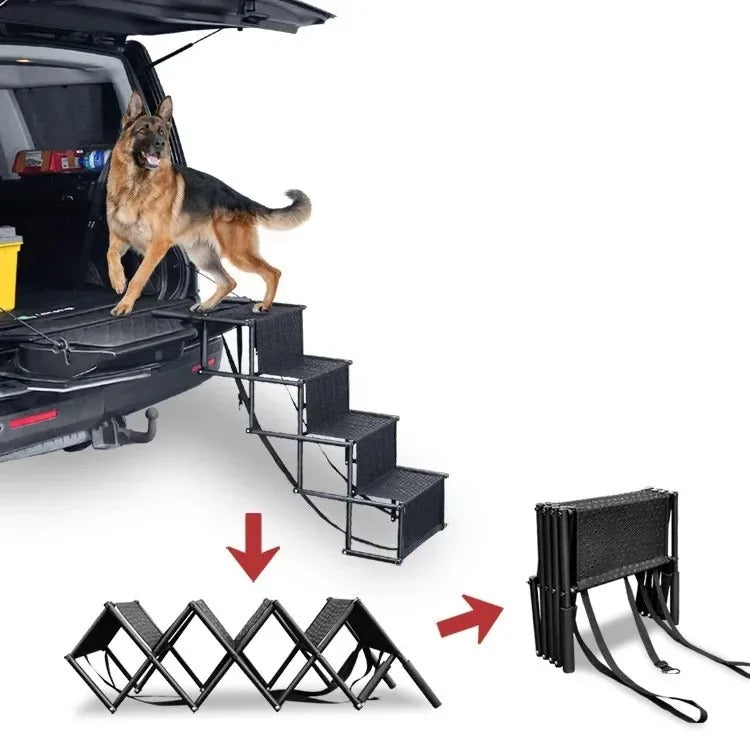 Folding Car Stair for Dogs | Safe Climbing for Puppies