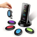 4-in-1 Key Finder with LED Flashlight and Color-Coded Receivers – Compact Key Locator for Keys, Remote Controls, and More